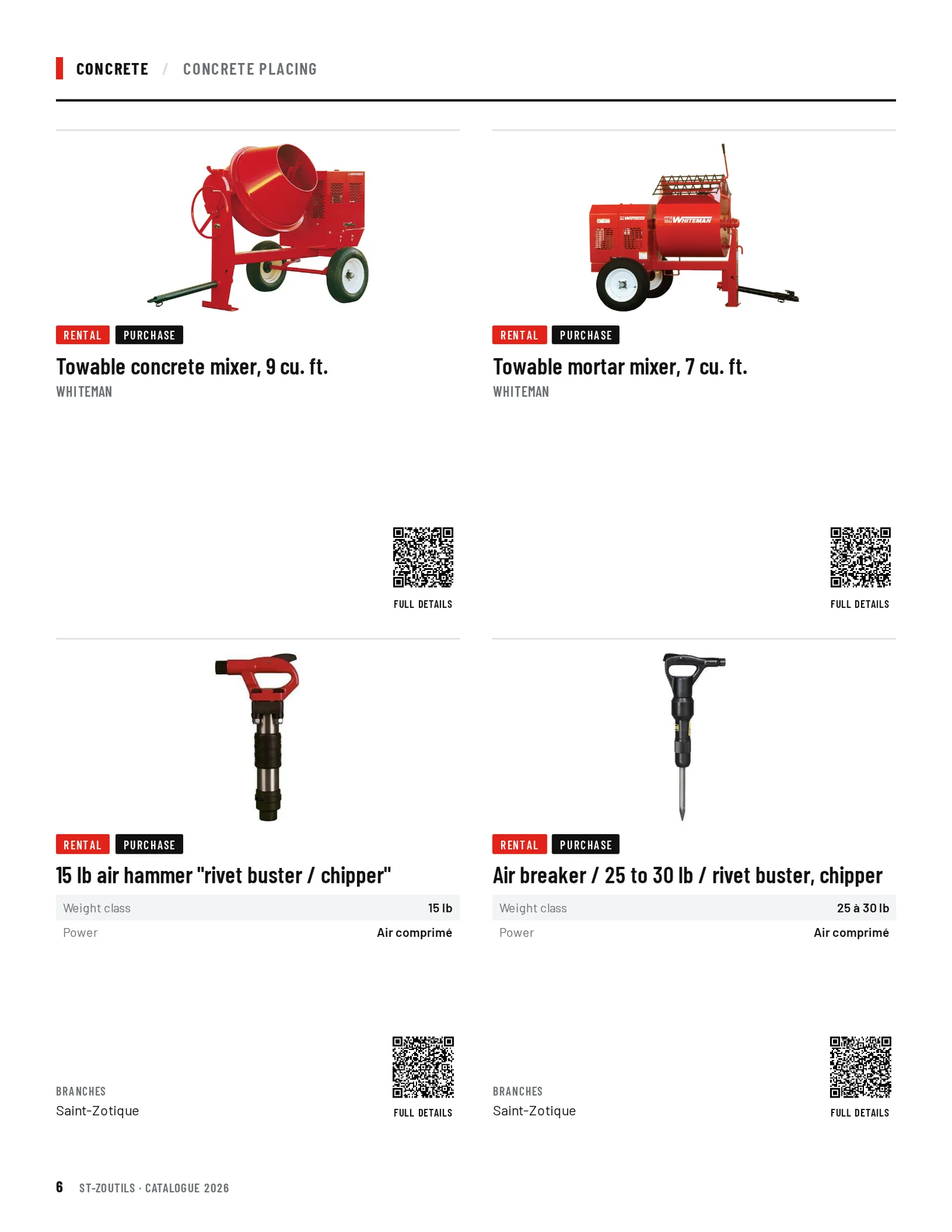Concrete: 4 tools