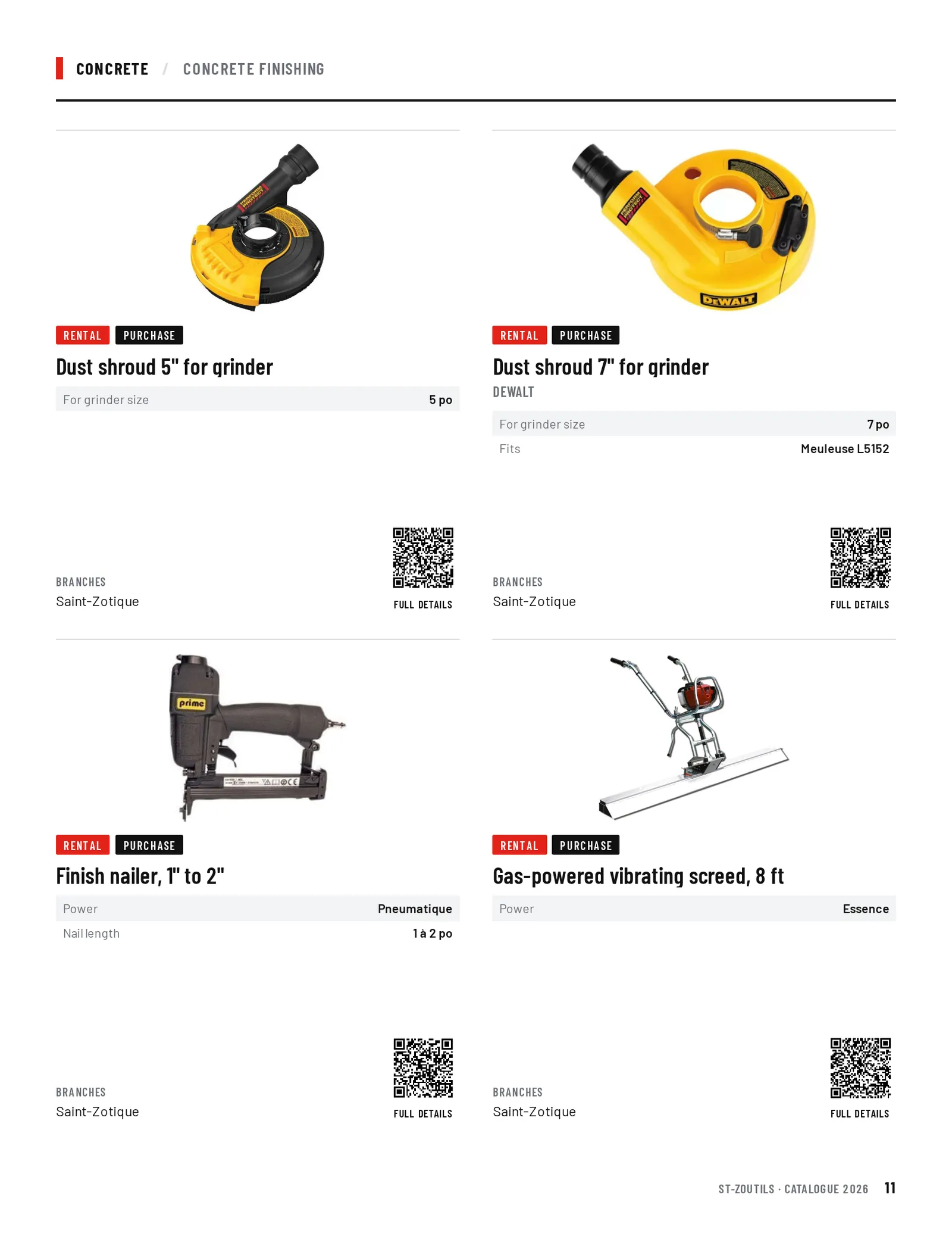 Concrete: 4 tools