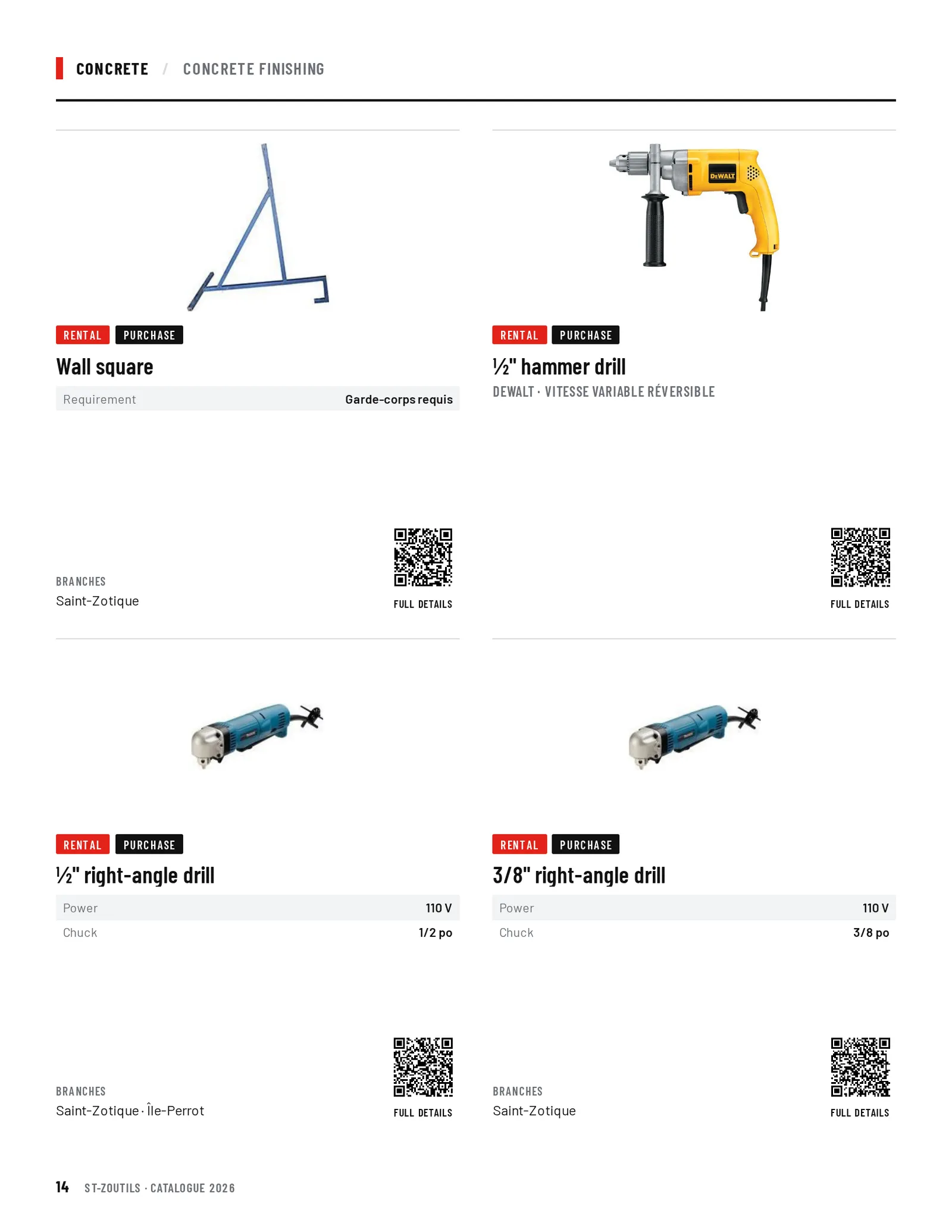 Concrete: 4 tools