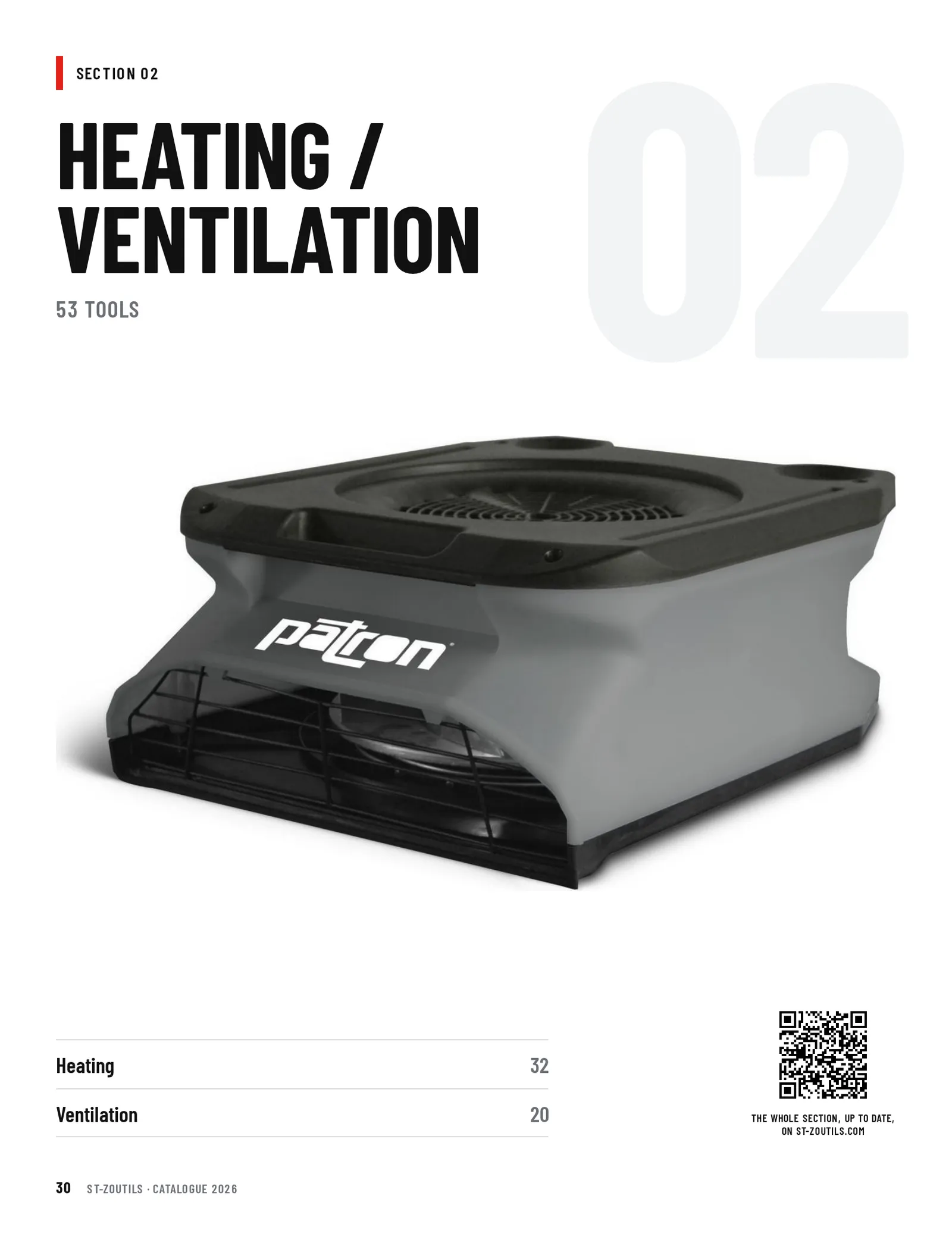 Opening of the Heating / Ventilation section
