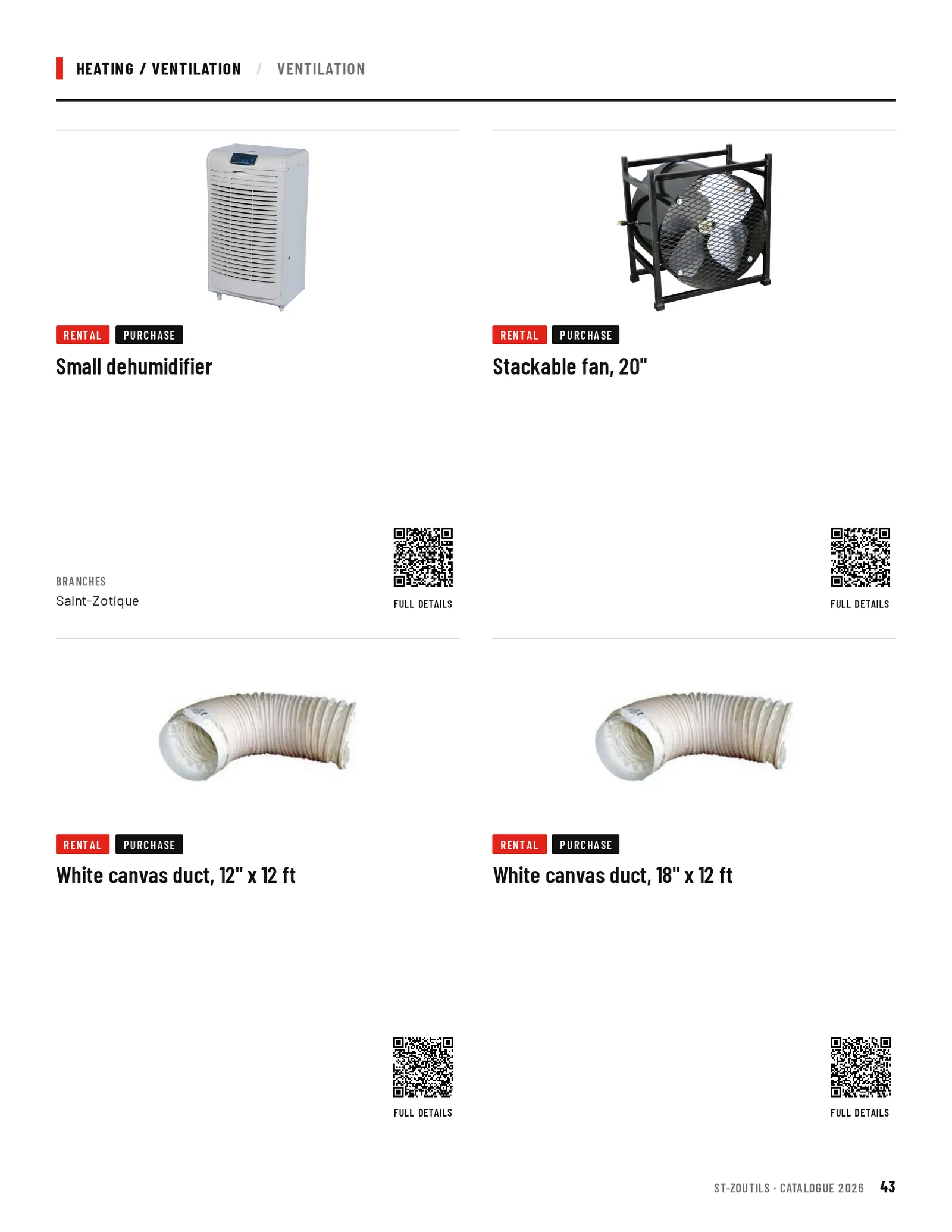 Heating / Ventilation: 4 tools