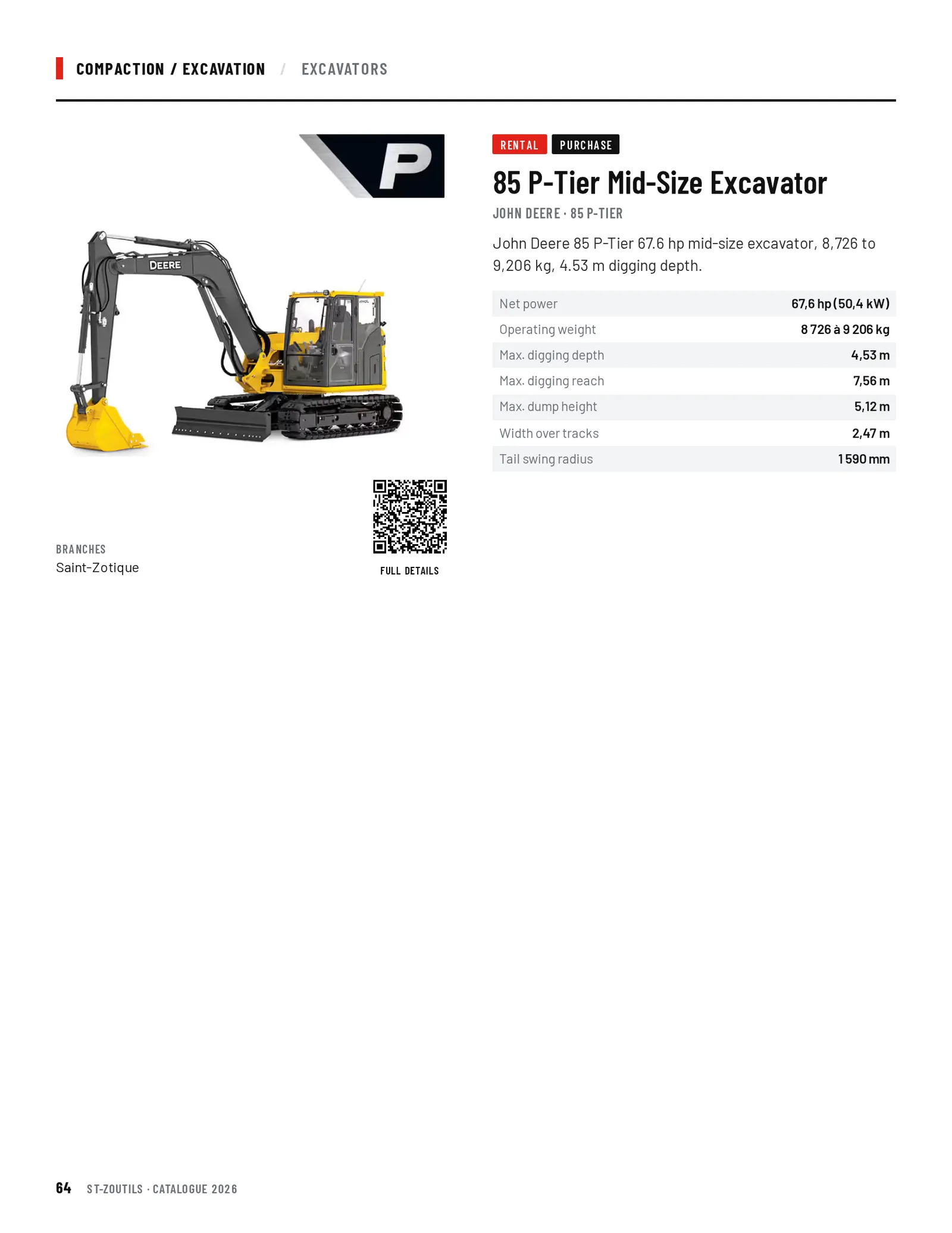 Compaction / Excavation: 1 tool