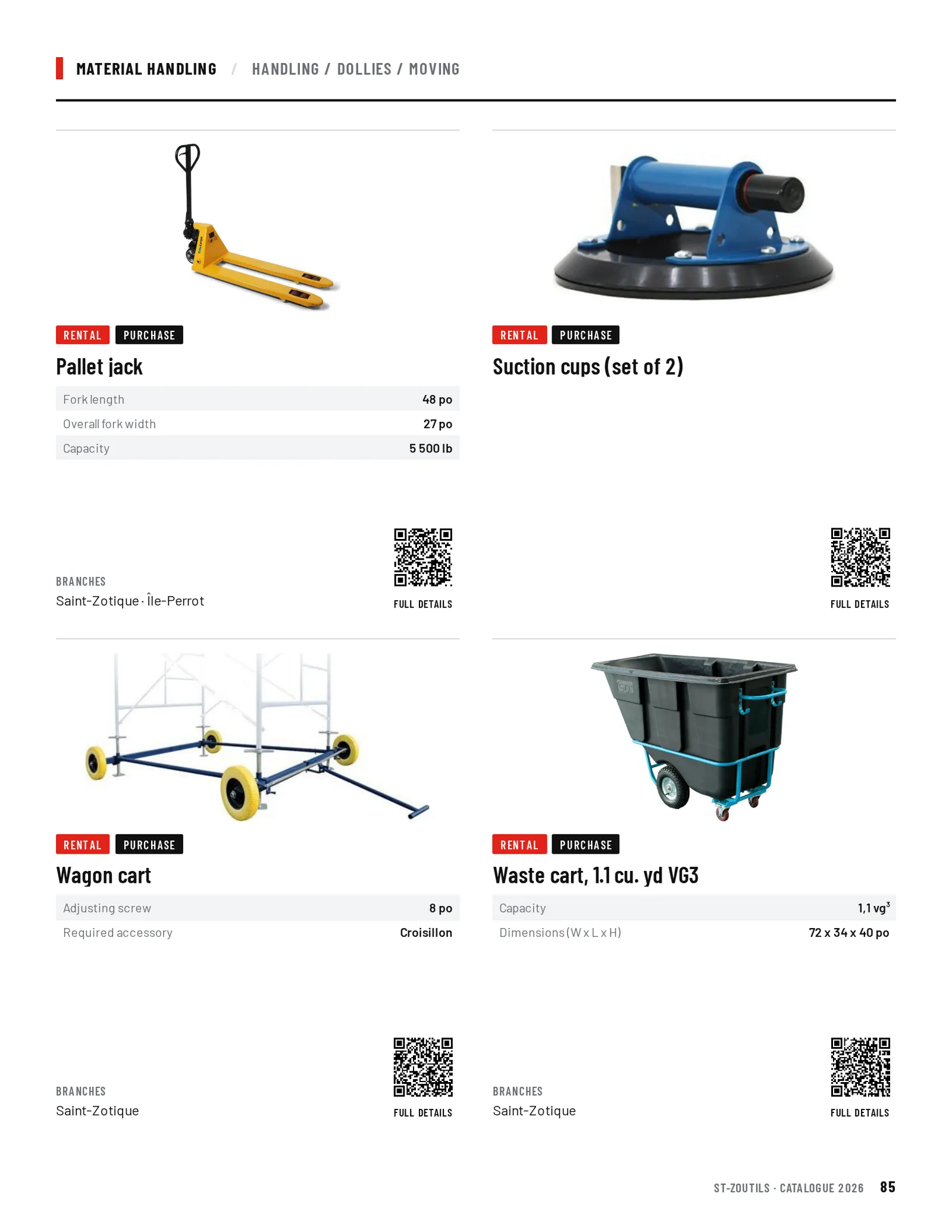Material Handling: 4 tools