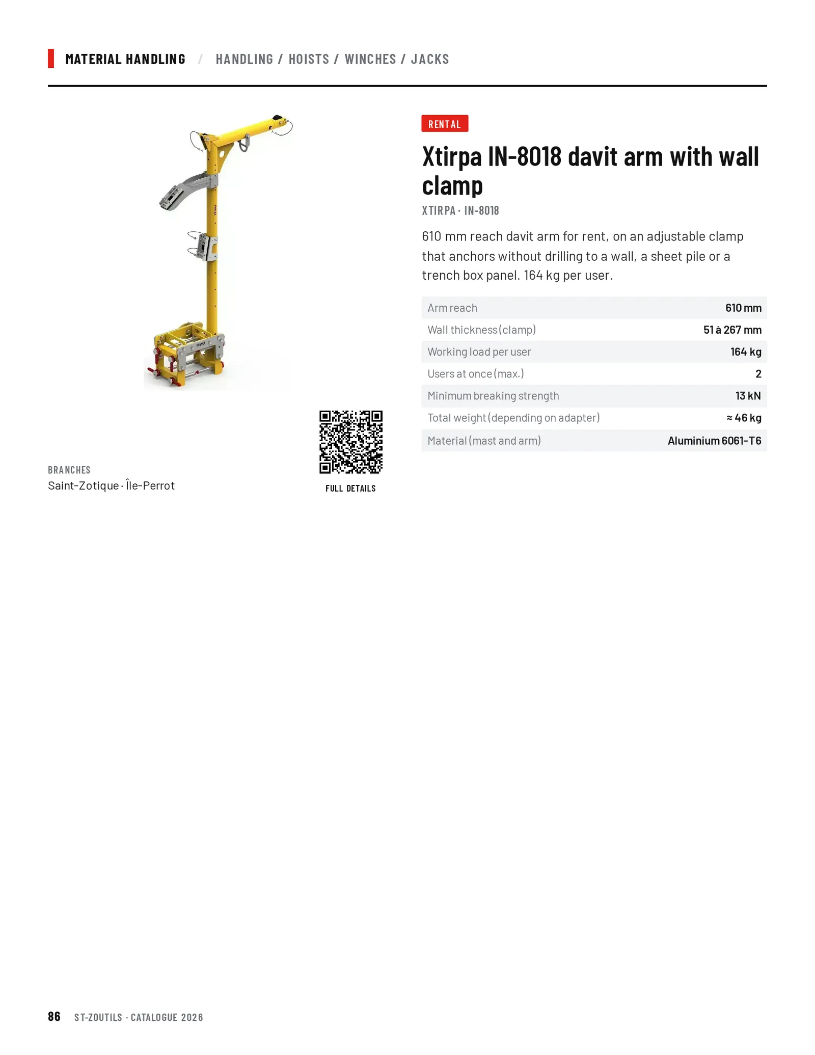 Material Handling: 1 tool