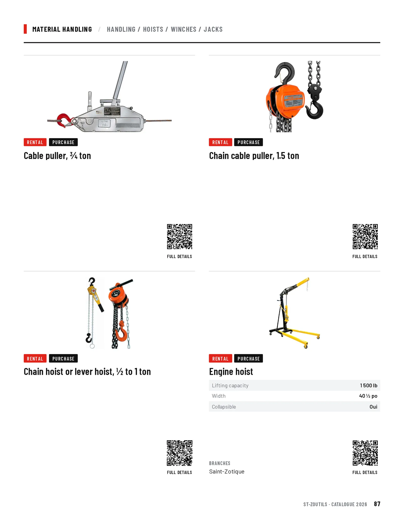 Material Handling: 4 tools