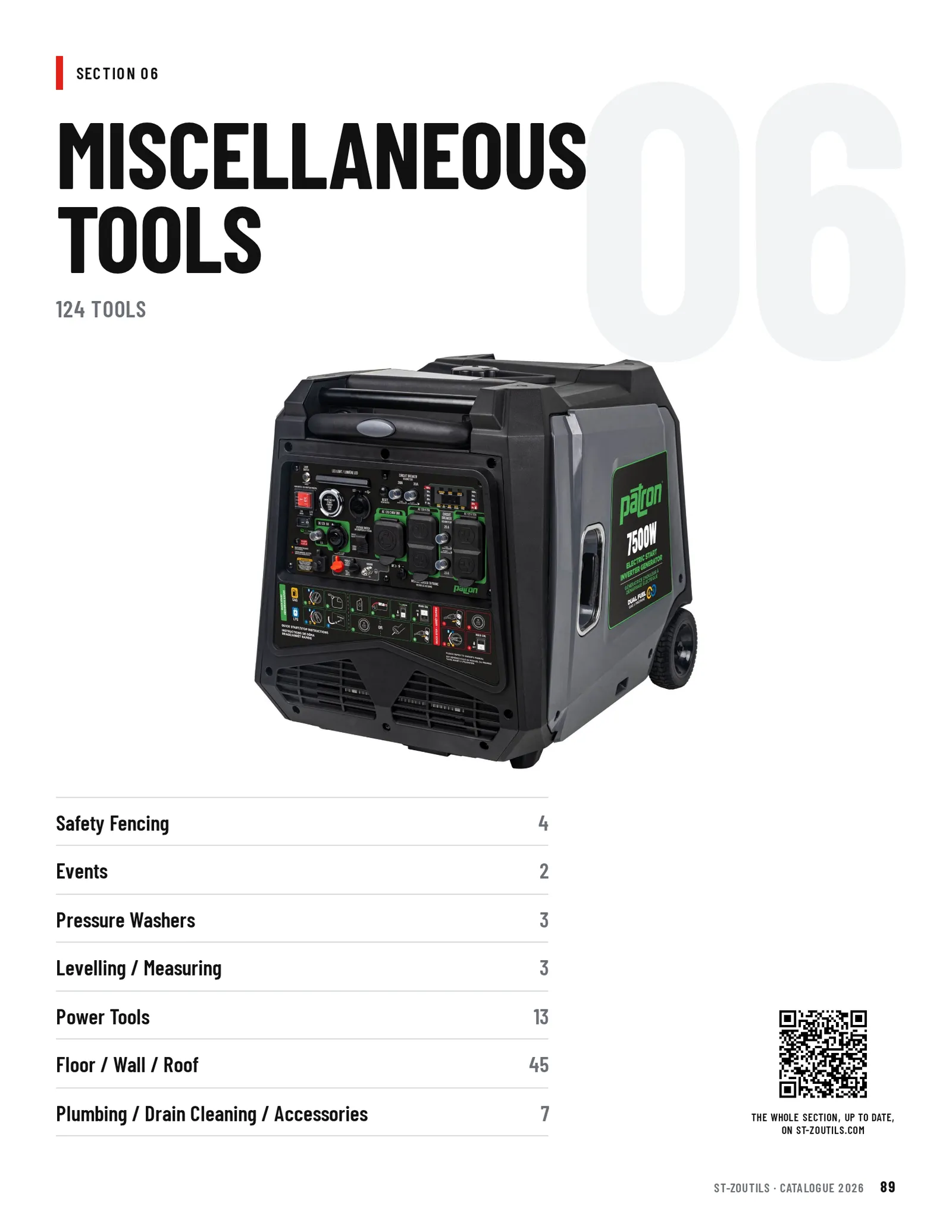 Opening of the Miscellaneous Tools section