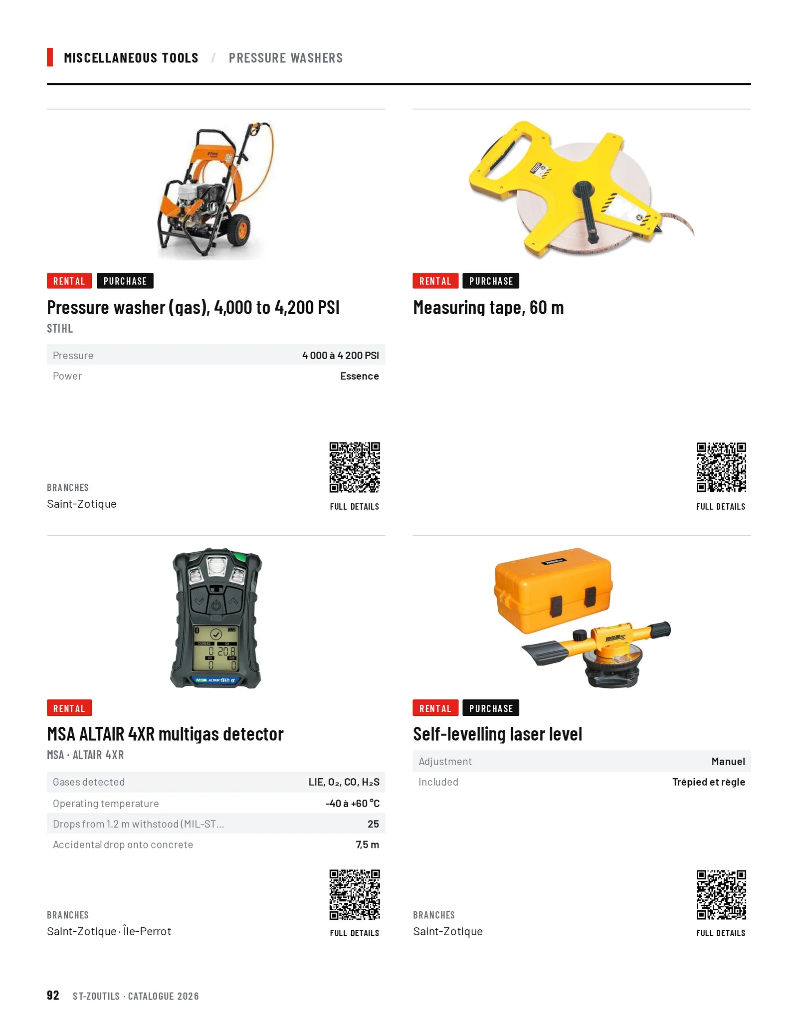 Miscellaneous Tools: 4 tools