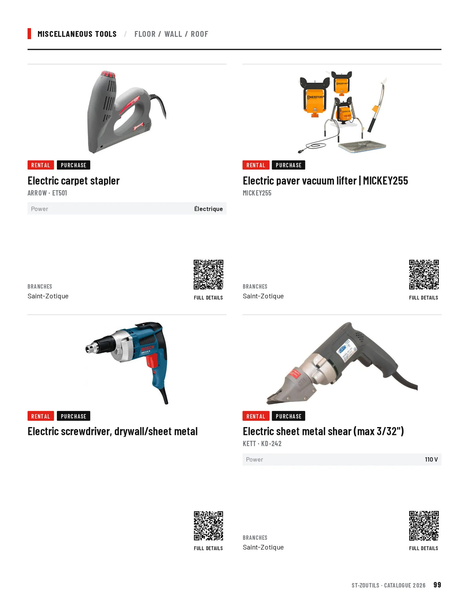 Miscellaneous Tools: 4 tools