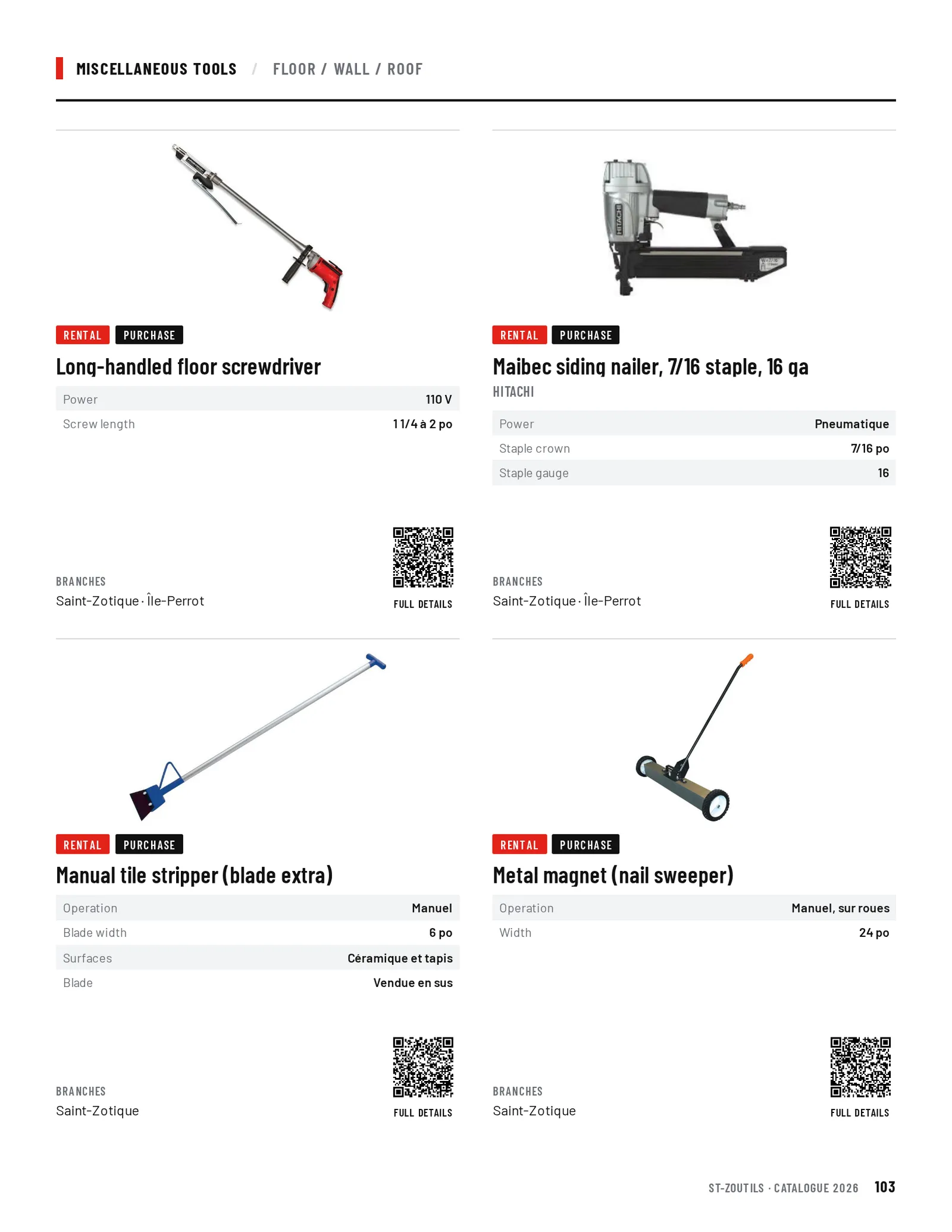 Miscellaneous Tools: 4 tools