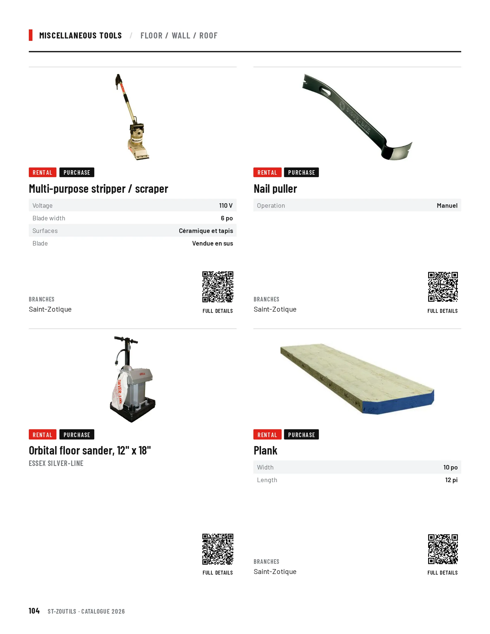 Miscellaneous Tools: 4 tools