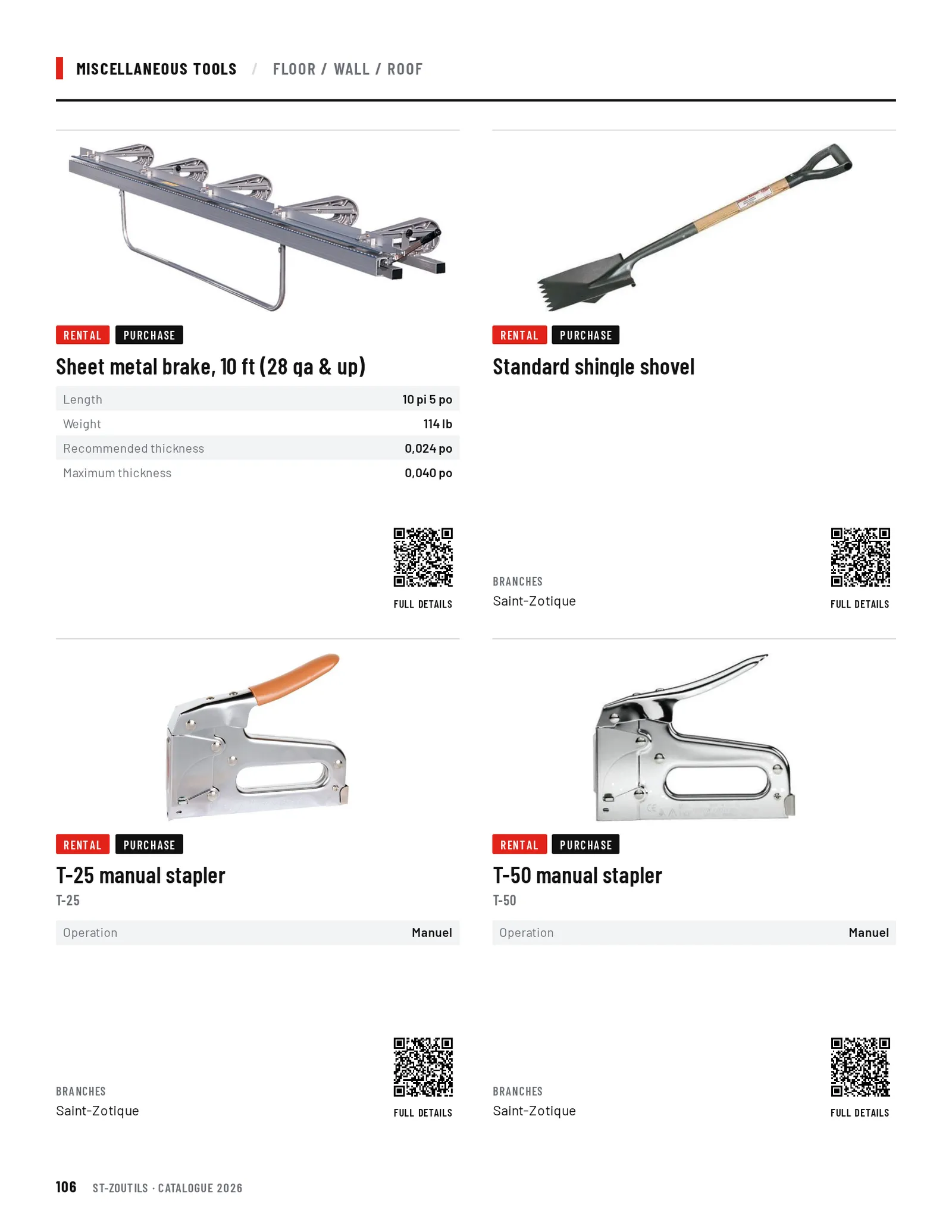 Miscellaneous Tools: 4 tools