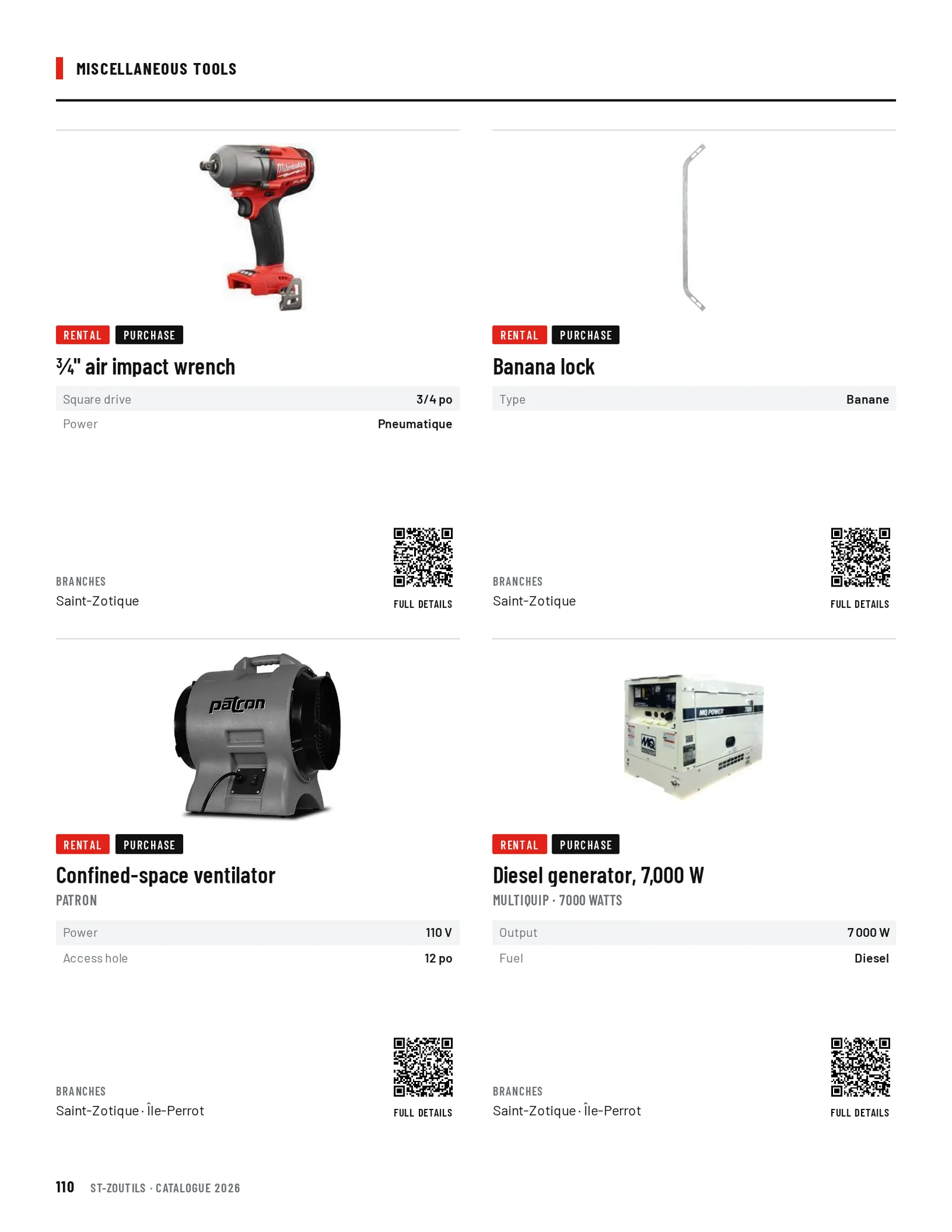 Miscellaneous Tools: 4 tools
