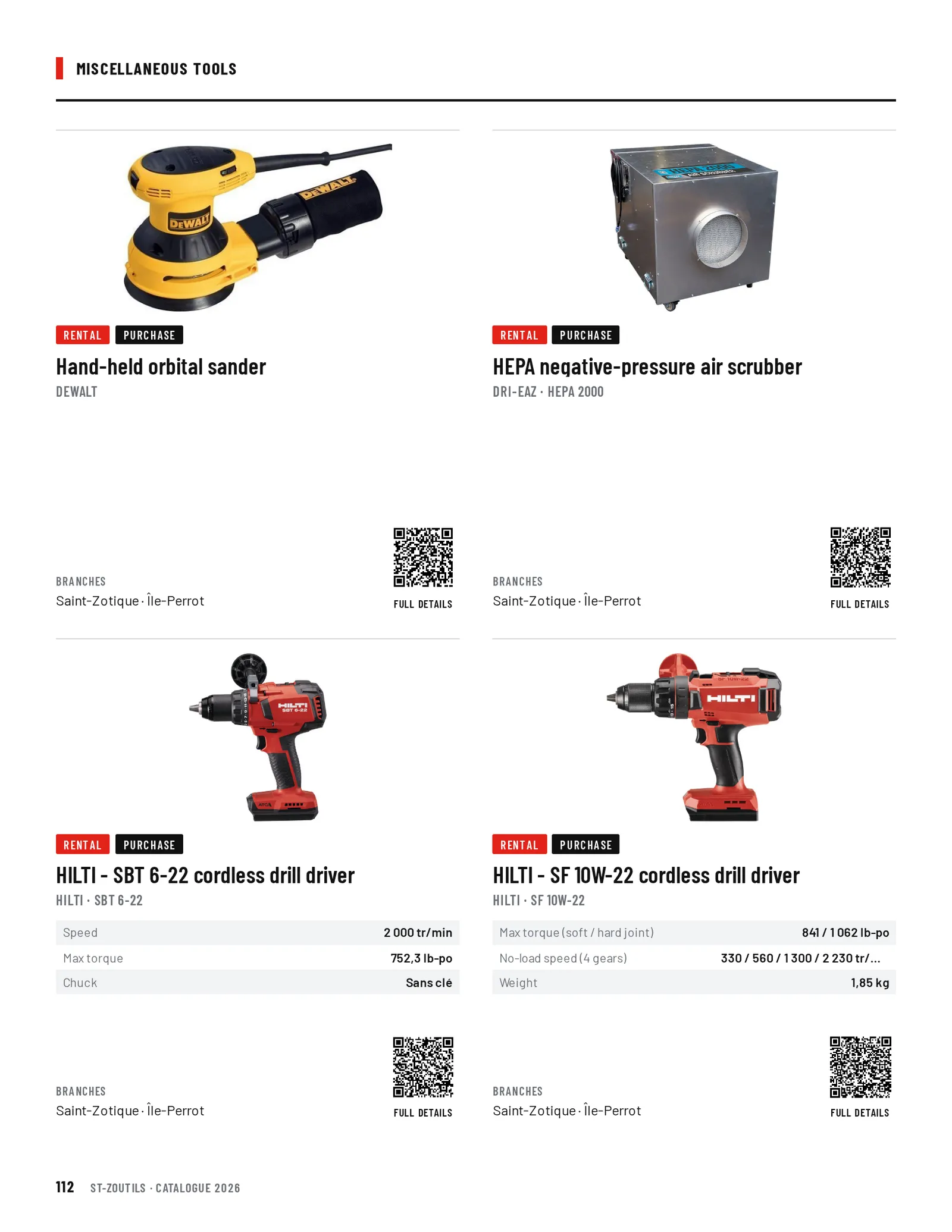Miscellaneous Tools: 4 tools