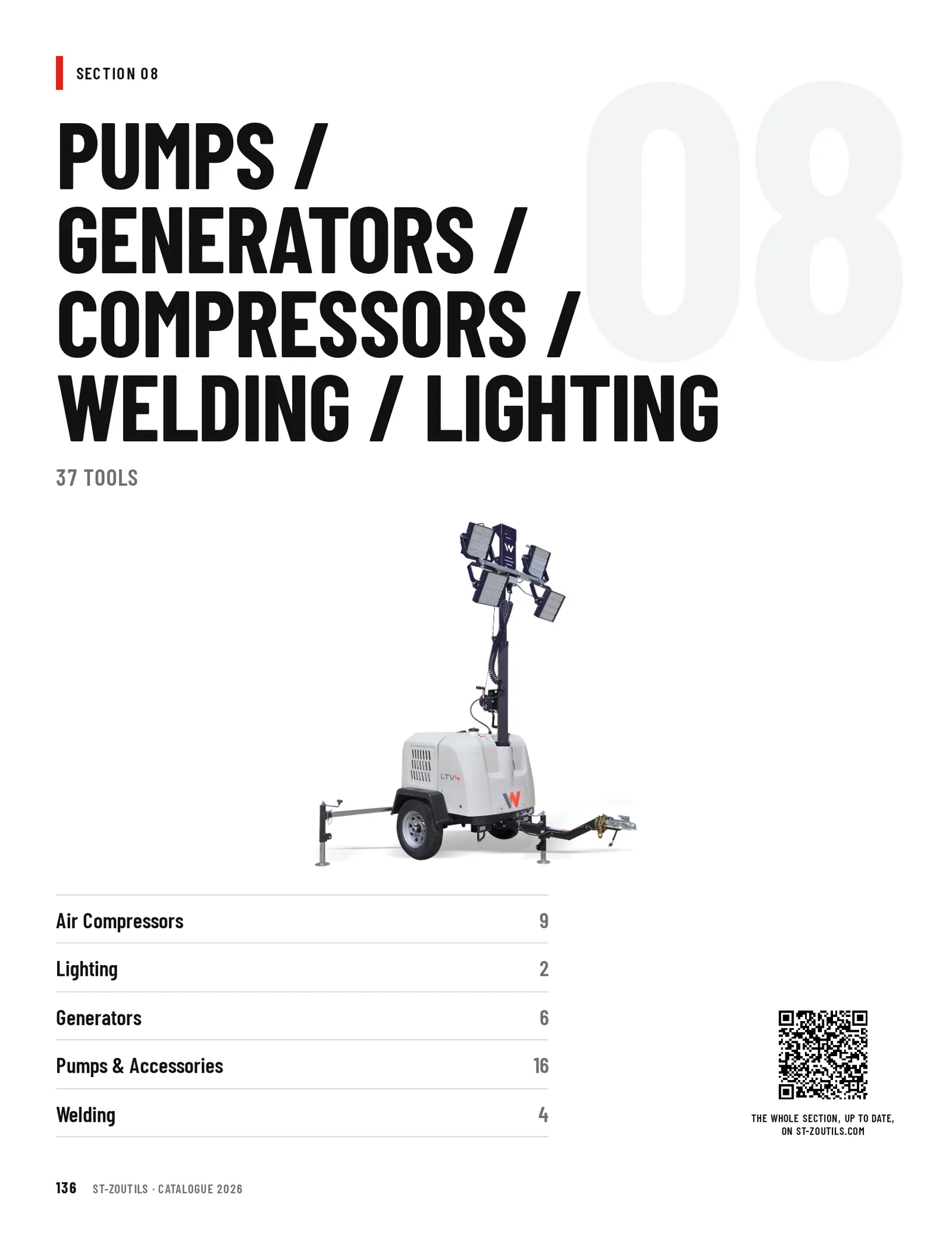 Opening of the Pumps / Generators / Compressors / Welding / Lighting section