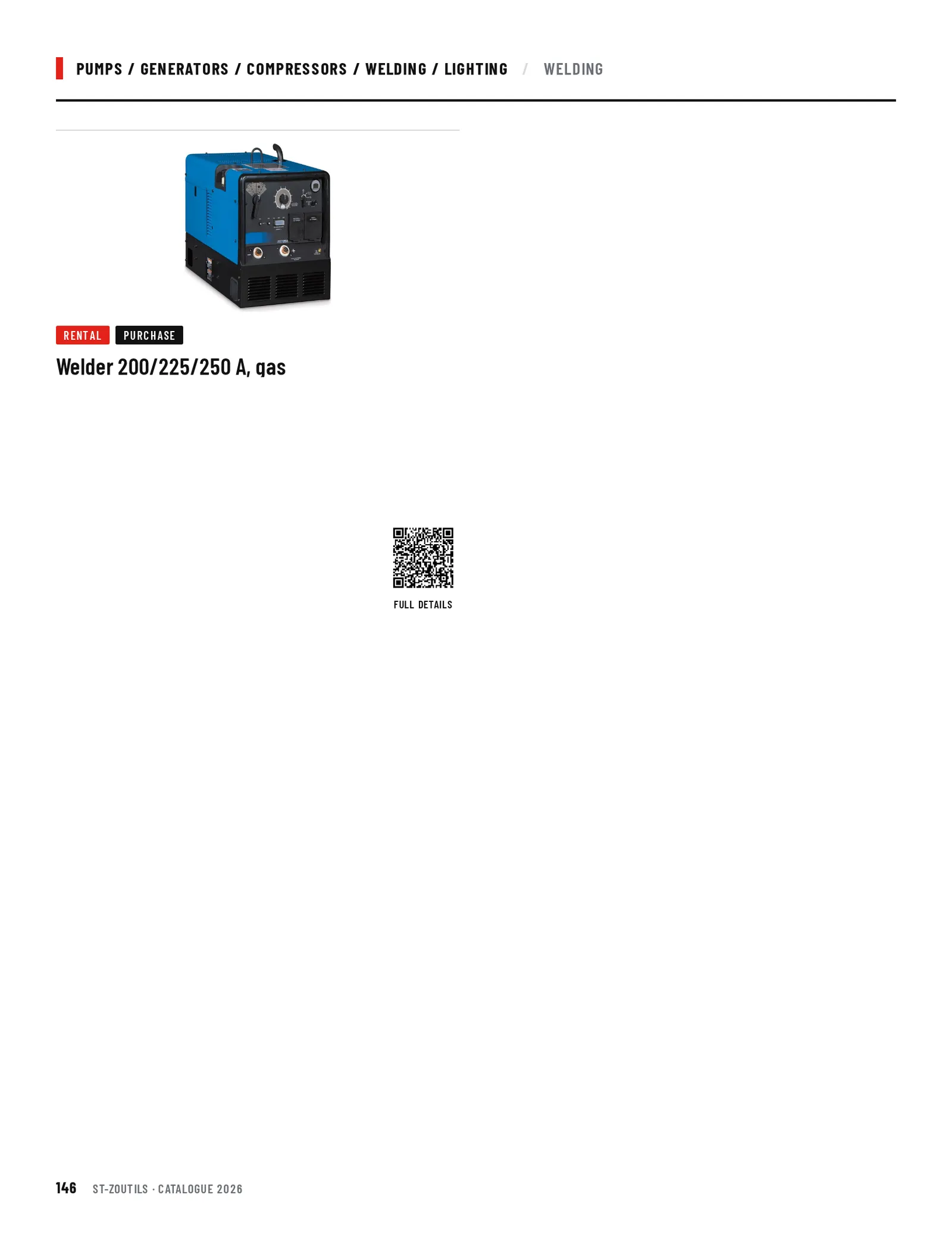 Pumps / Generators / Compressors / Welding / Lighting: 1 tool