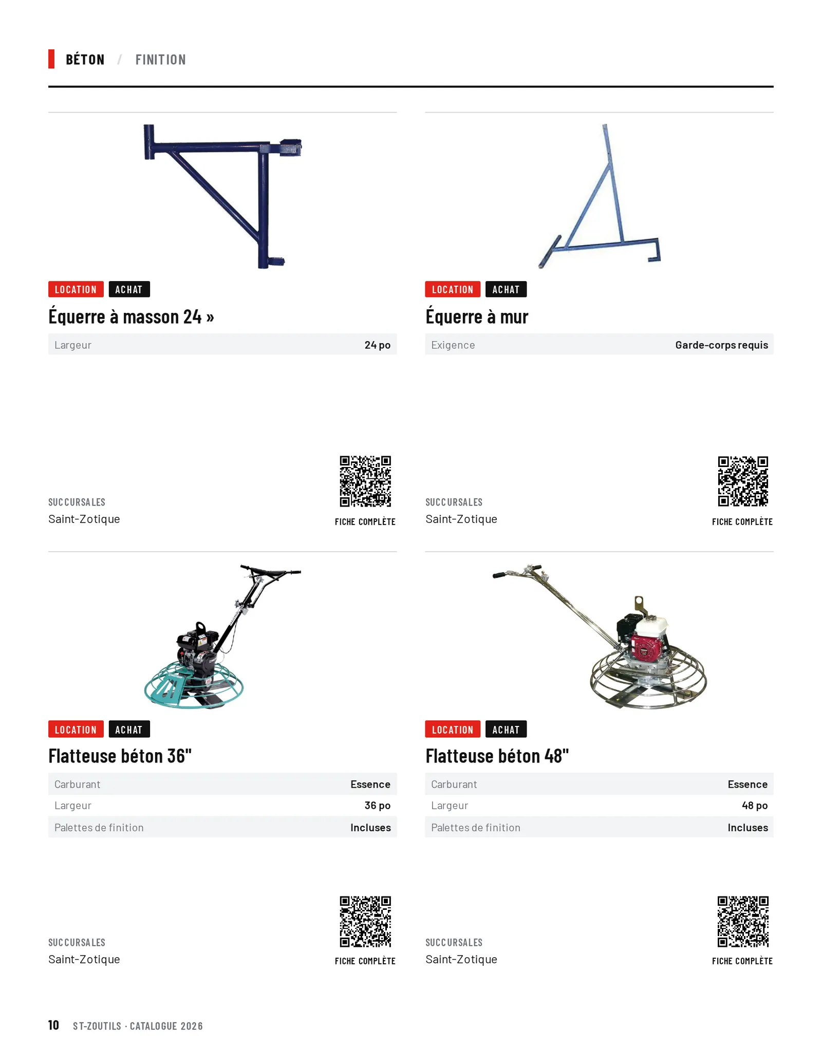 Béton : 4 outils