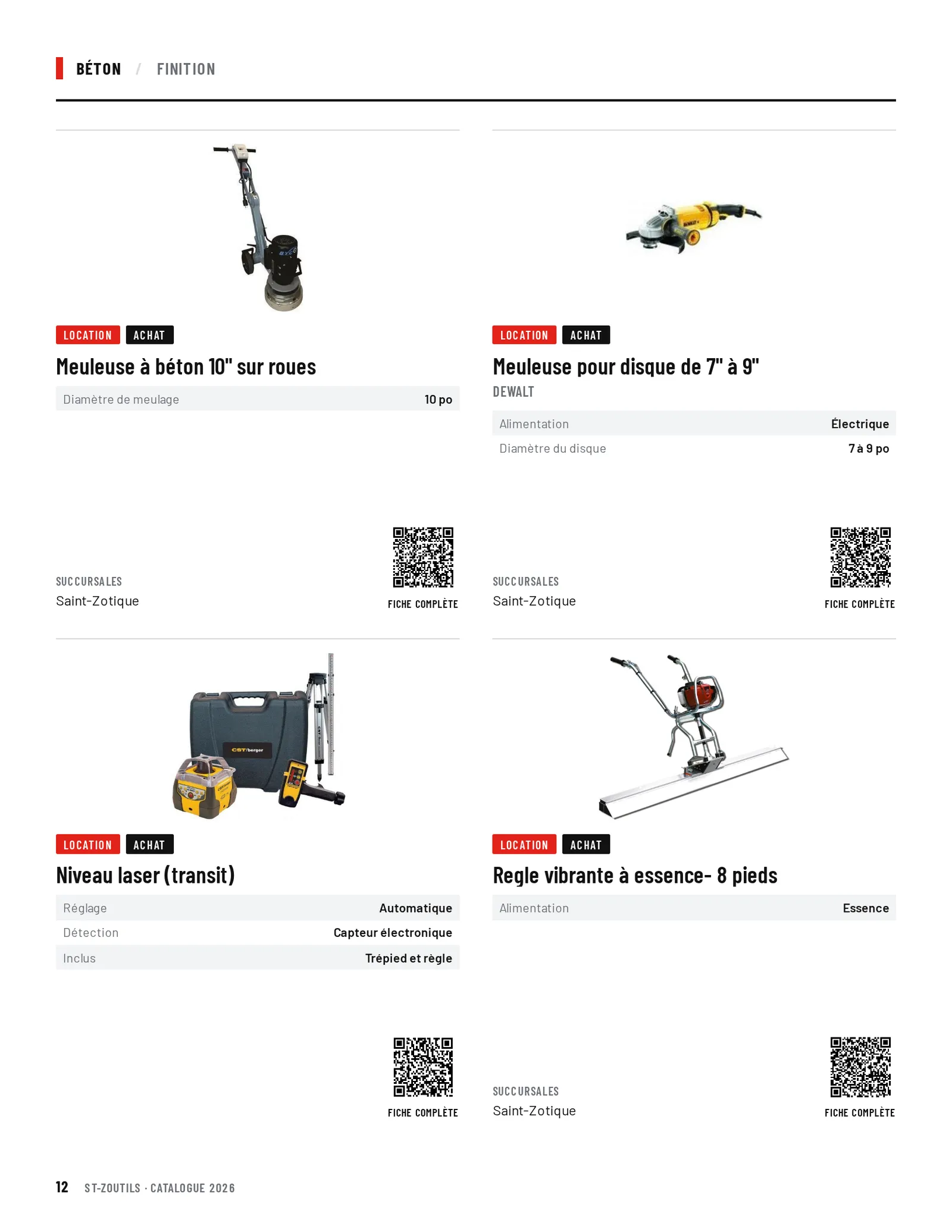 Béton : 4 outils