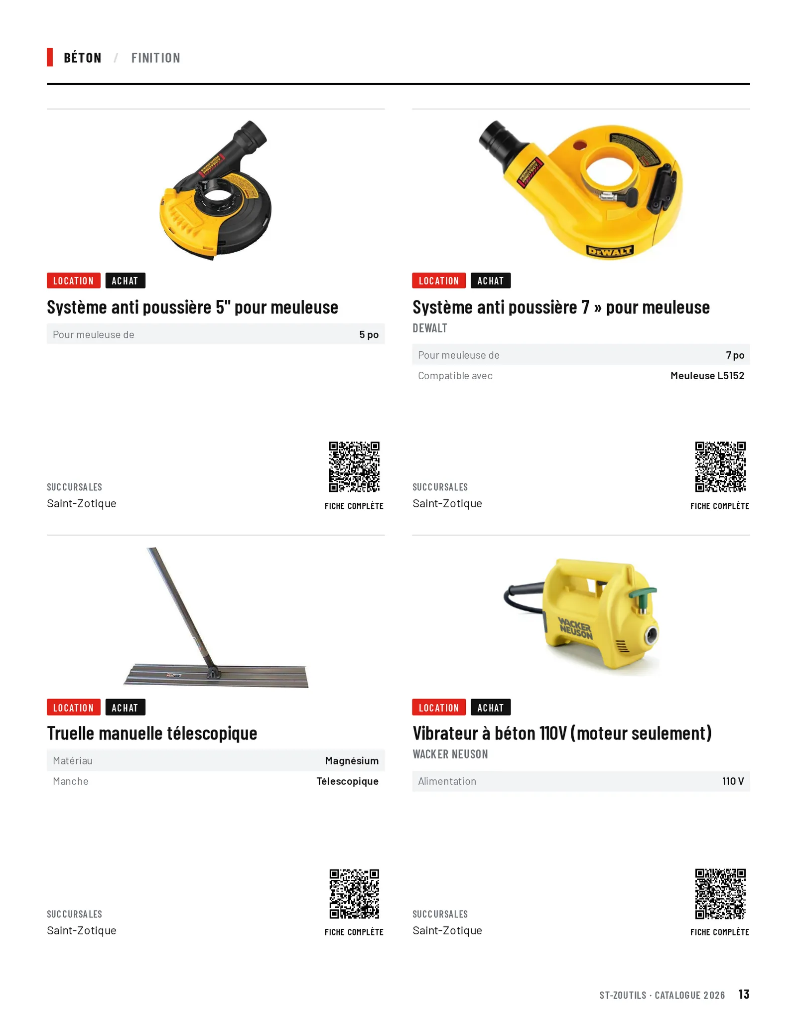 Béton : 4 outils
