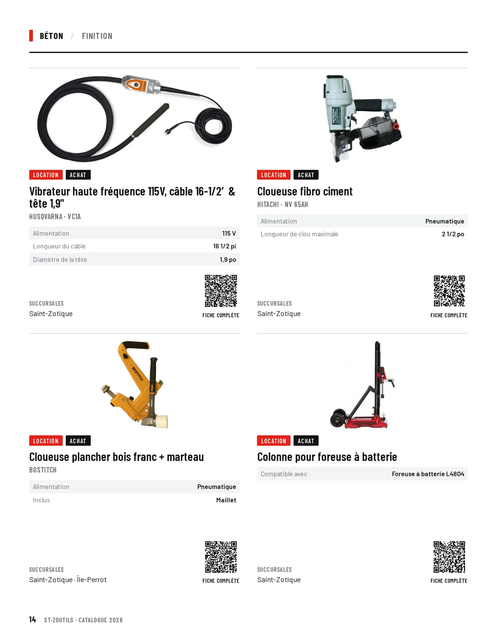 Béton : 4 outils