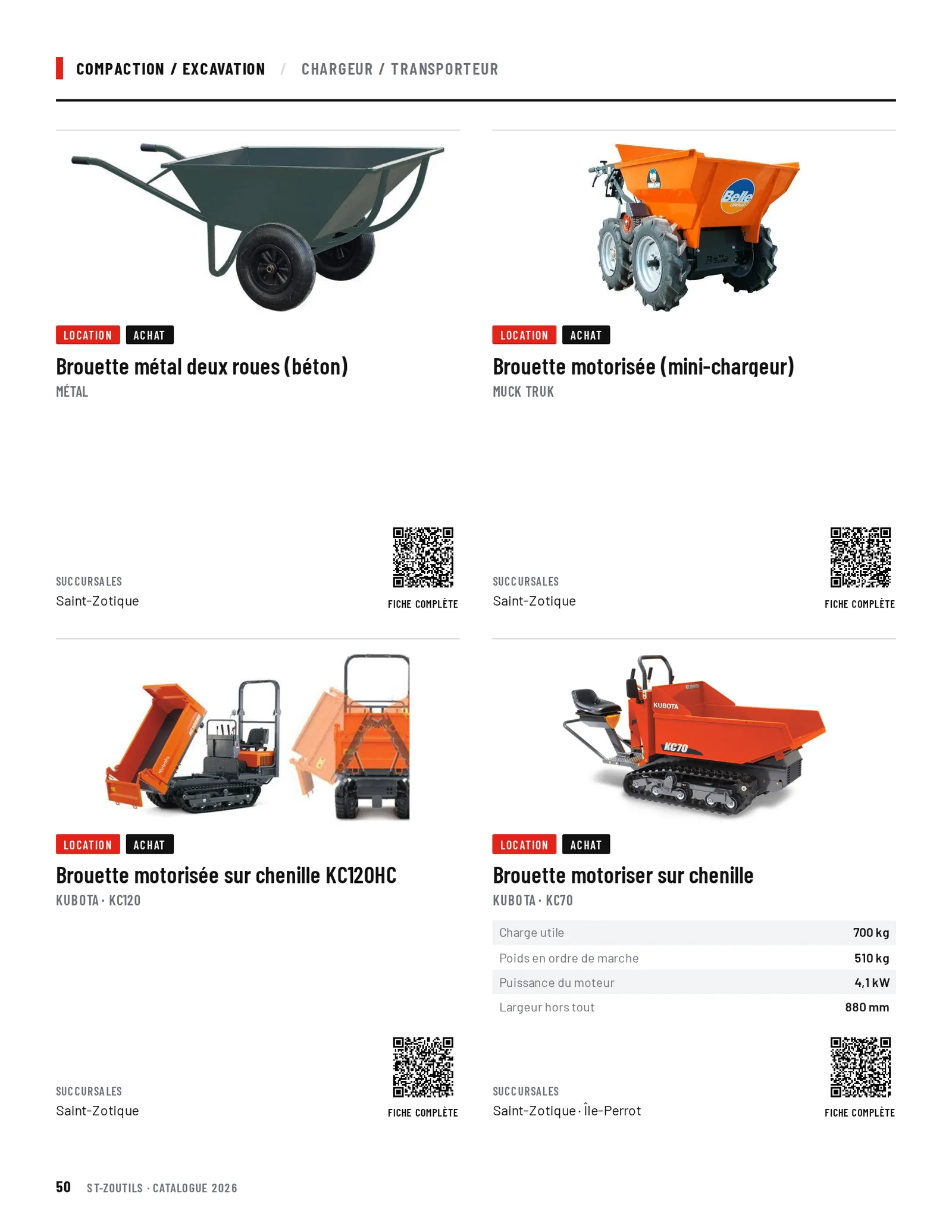 Compaction / Excavation : 4 outils