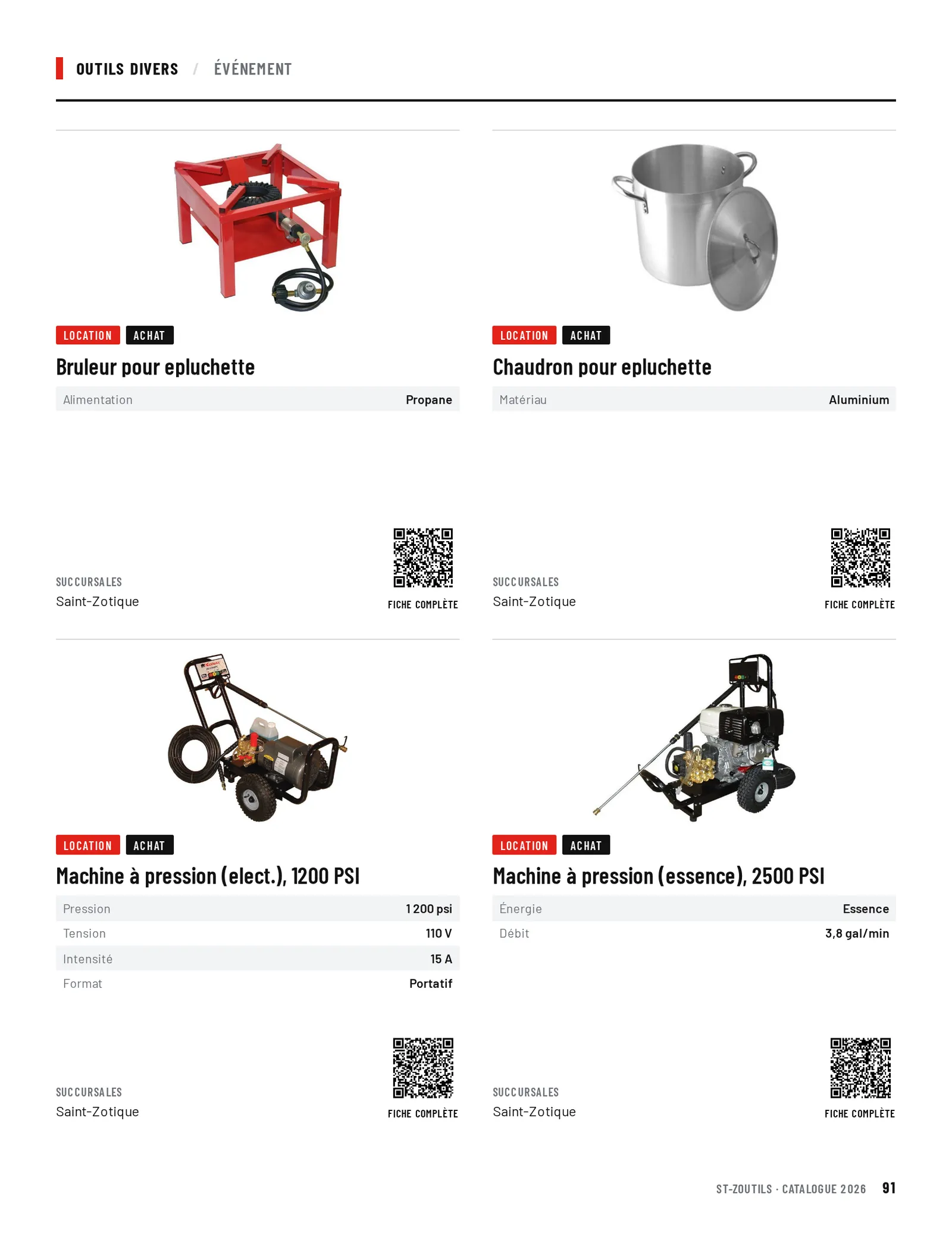Outils divers : 4 outils