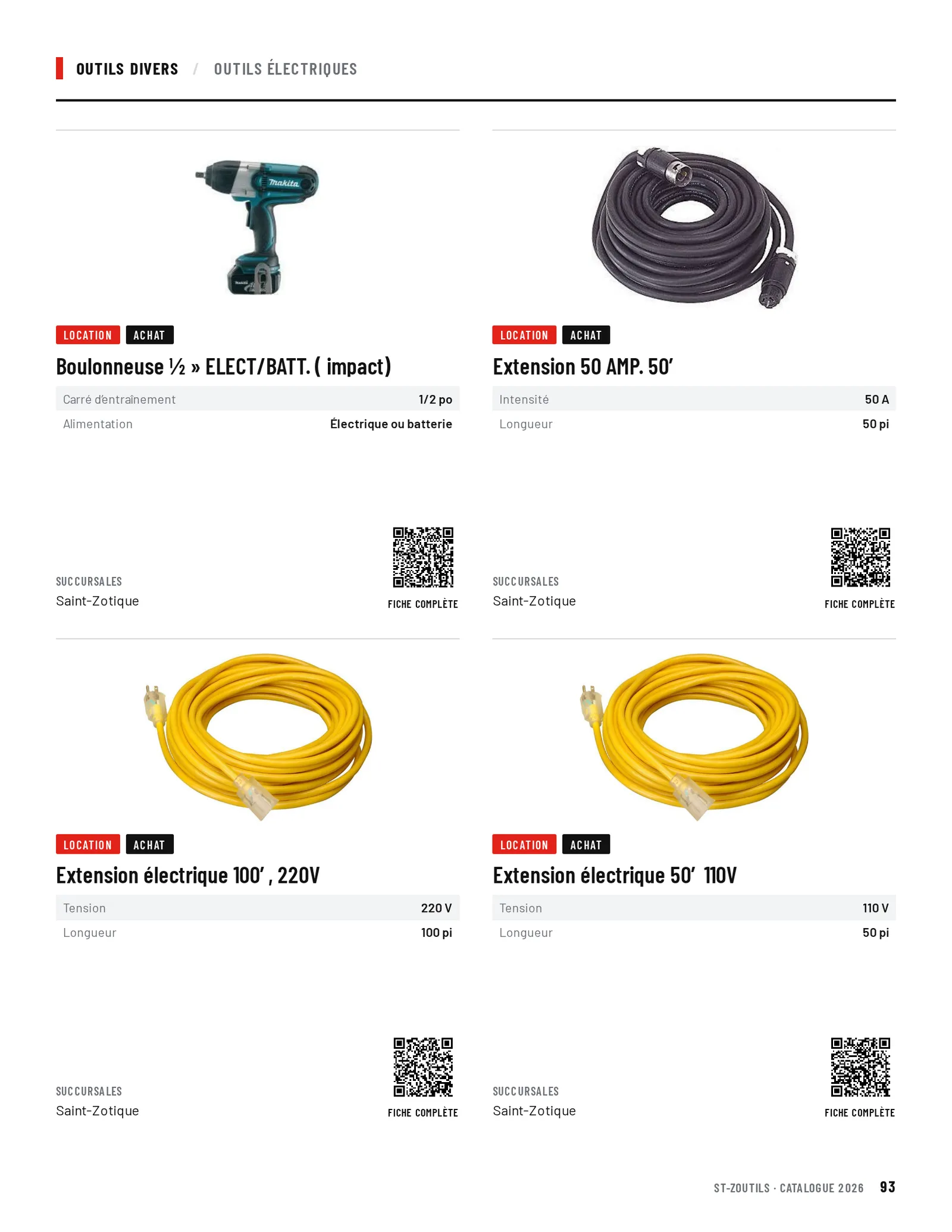Outils divers : 4 outils