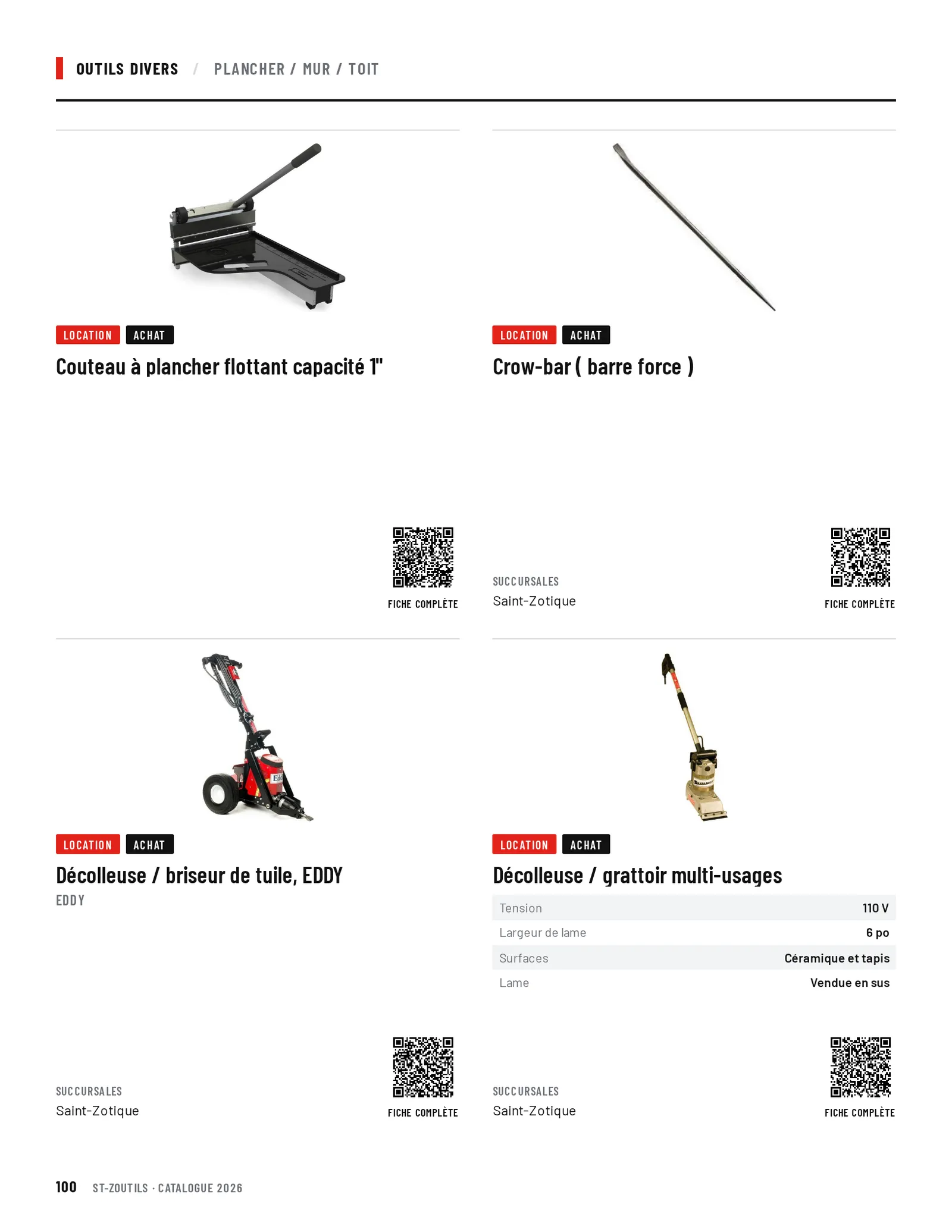 Outils divers : 4 outils