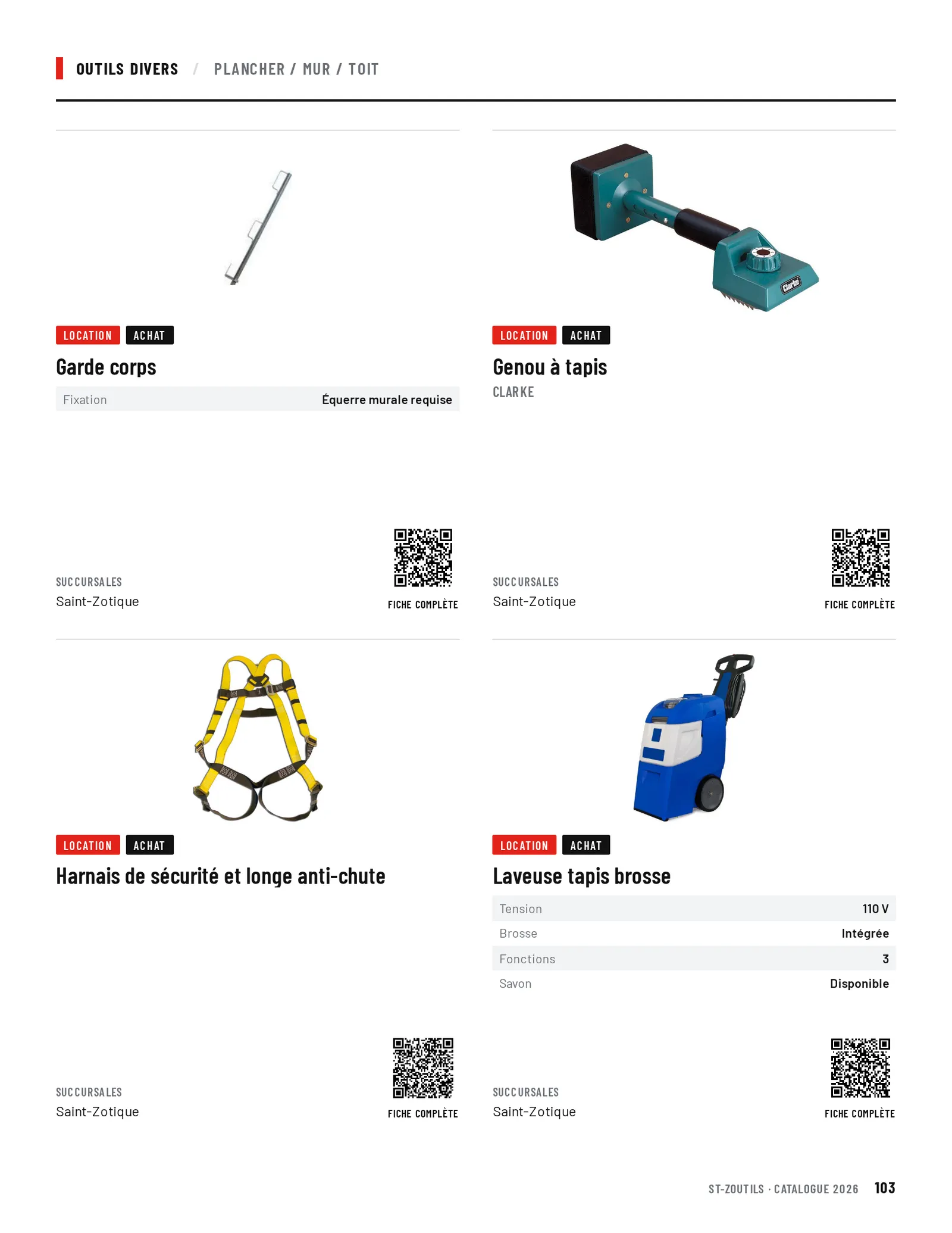 Outils divers : 4 outils