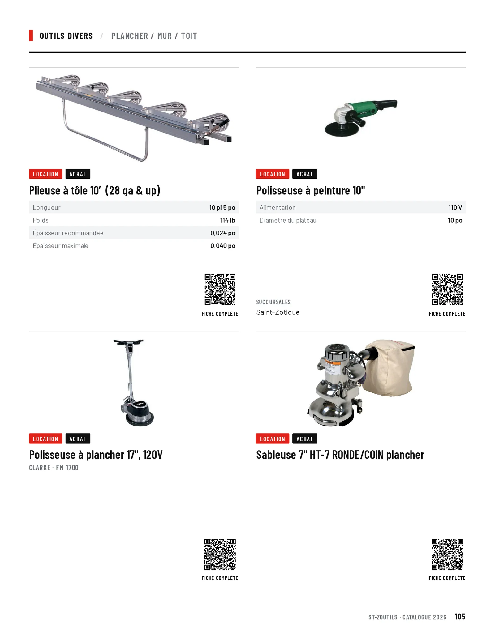 Outils divers : 4 outils