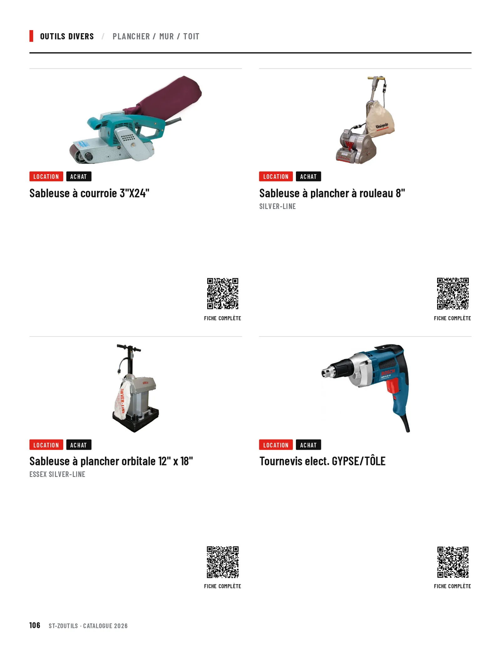Outils divers : 4 outils