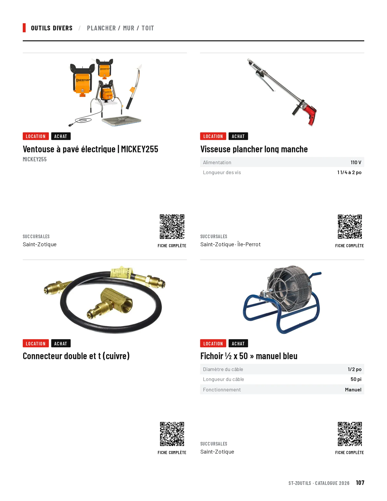 Outils divers : 4 outils