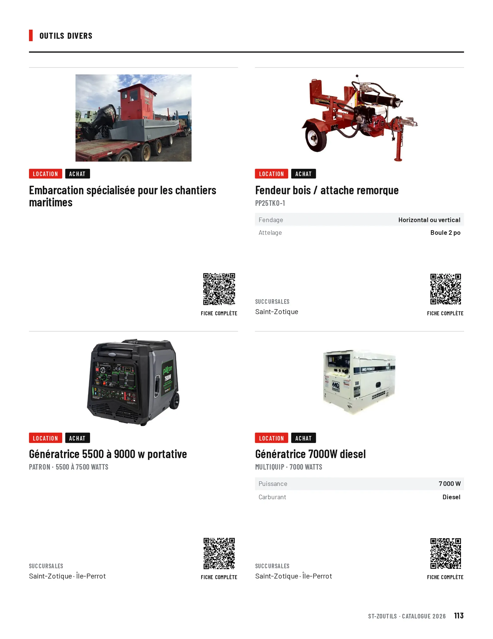 Outils divers : 4 outils