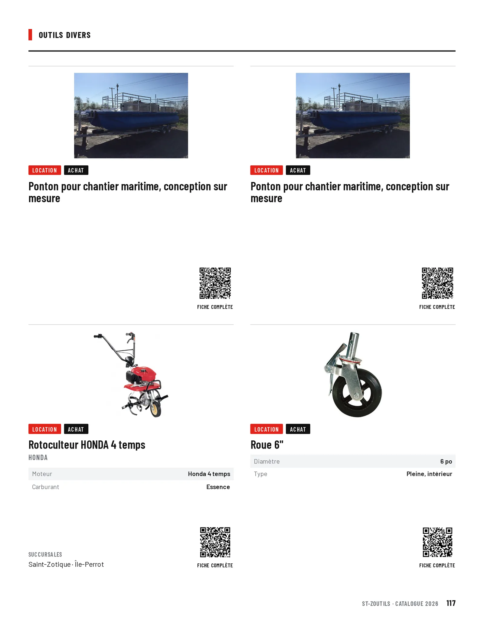 Outils divers : 4 outils
