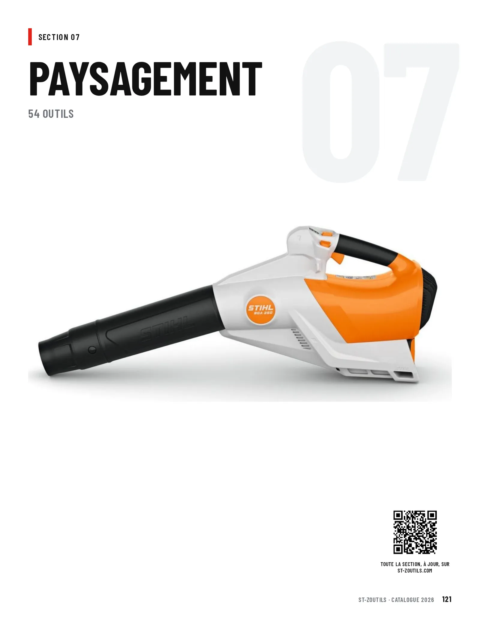 Ouverture de la section Paysagement