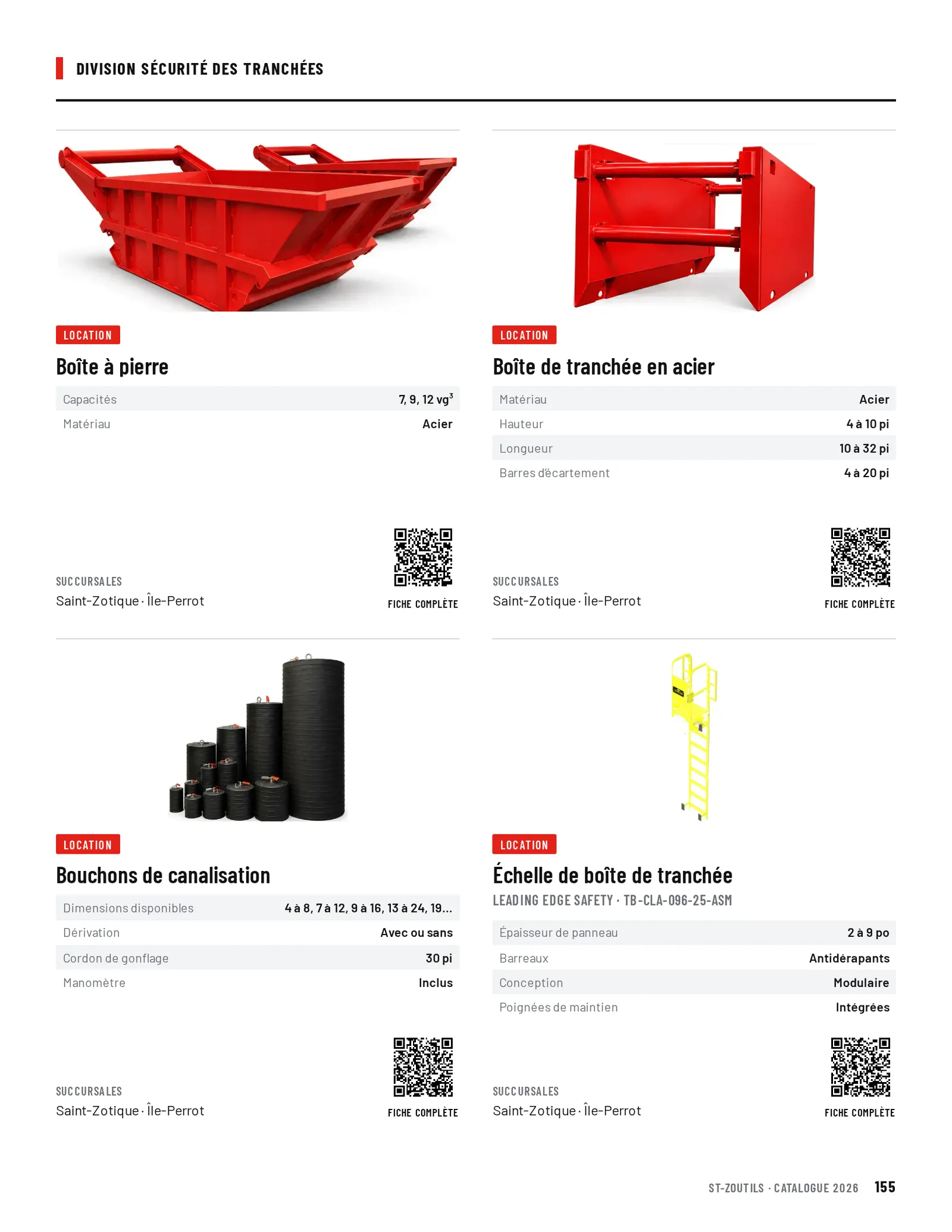 Division Sécurité des tranchées : 4 outils