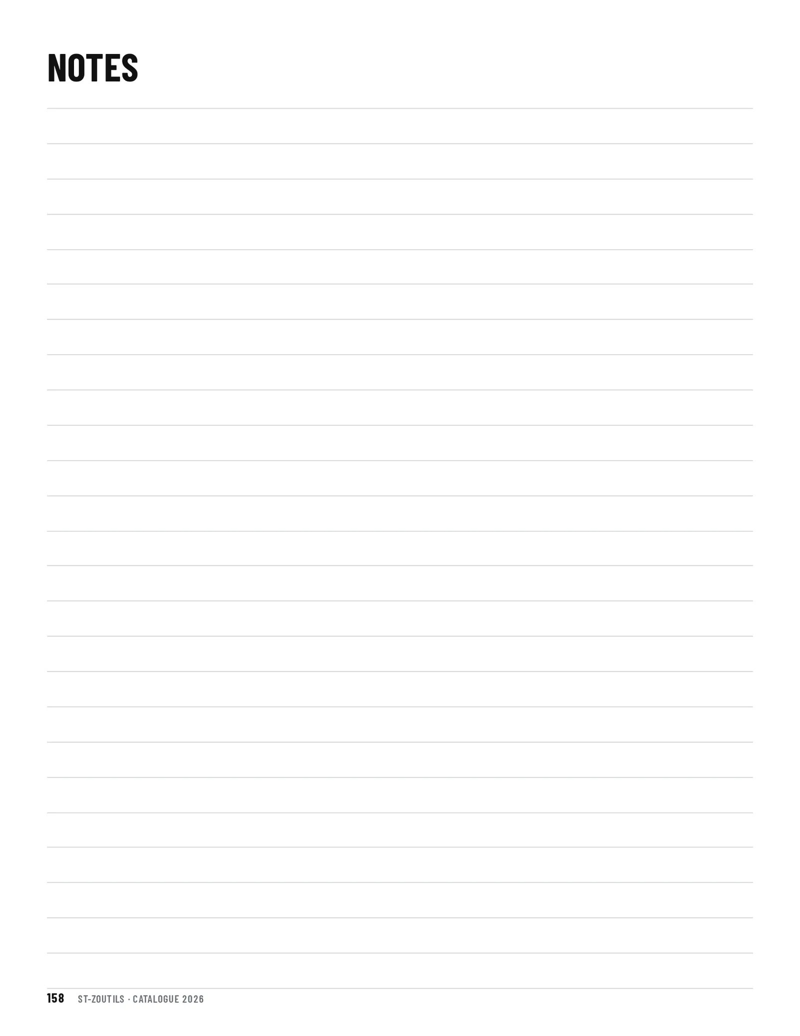 Page de notes